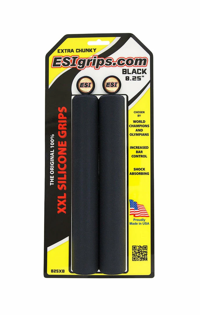 Promo 🤩 ESI - XXL 8.25" Extra Chunky - Silicone Handlebar Grips Controls 🔔 2 ESI - XXL 8.25" Extra Chunky - Silicone Handlebar Grips Controls
