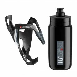 Elite Custom Race Plus Water Bottle Cage & Fly 550ml Bottle