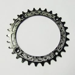 Race Face Narrow Wide Single Chainring - 104mm - Black Drivetrain