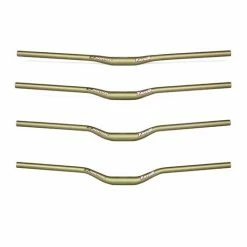 Renthal Fatbar V2 - 31.8mm - Alloy Riser Handlebars - Gold Controls