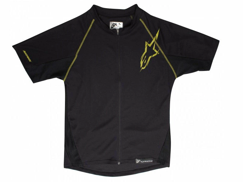 Brand new 🌟 Clothing Alpinestars Hyperlight Short Sleeve Jersey - Black / Green ✨ 1 Clothing Alpinestars Hyperlight Short Sleeve Jersey - Black / Green