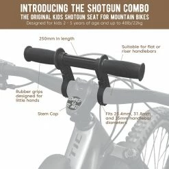 Premium Gifts Kids Ride Shotgun Front Mounted Seat 2-5yr Old - Combo Box