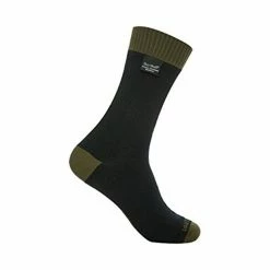 Clothing DexShell Thermlite Waterproof Socks - DS626 - Black / Olive Green