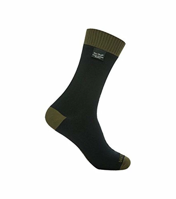 Cheapest 🛒 Clothing DexShell Thermlite Waterproof 🧦 Socks - DS626 - Black / Olive Green 🔔 1 Clothing DexShell Thermlite Waterproof Socks - DS626 - Black / Olive Green